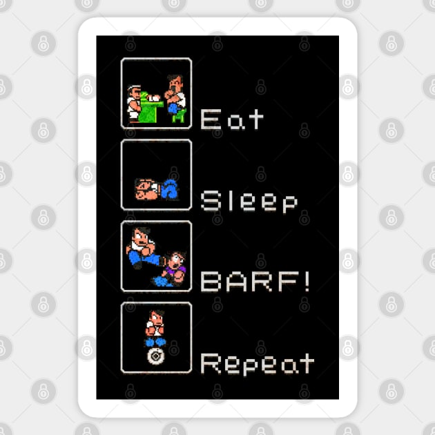 Eat Sleep BARF! Repeat Sticker by CCDesign